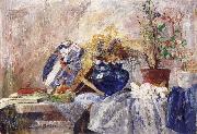 James Ensor Still life with Blue Vase and Fan oil painting